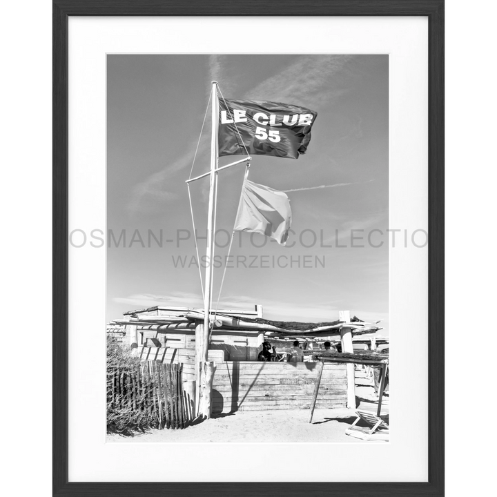 Poster Saint Tropez ’Le Club 55’ ST32 - Schwarz matt