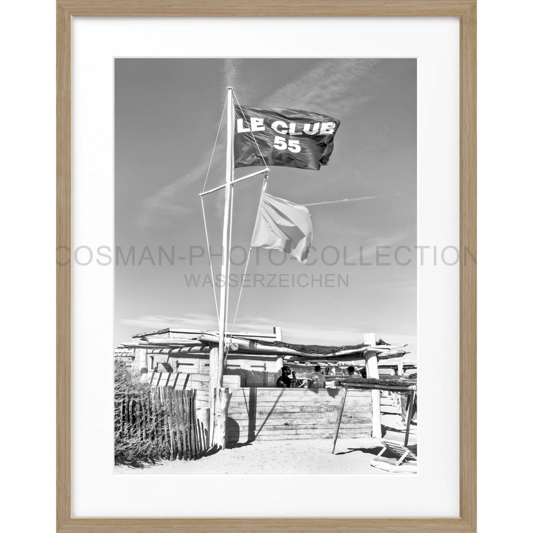 Poster Saint Tropez ’Le Club 55’ ST32 - Eiche Furnier