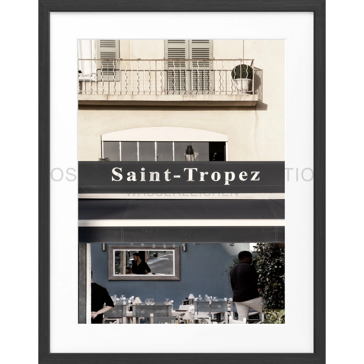 Poster Saint Tropez ST26 - Schwarz matt 1.5cm / Motiv: