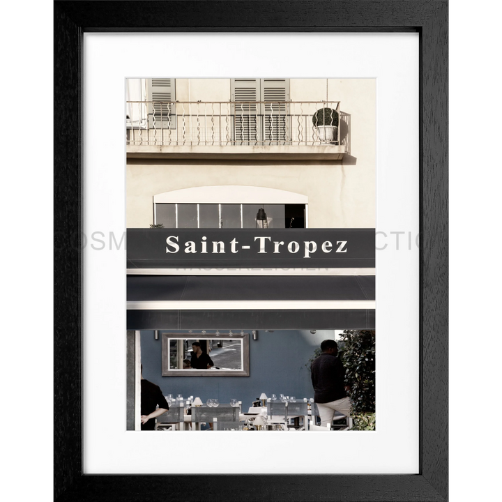 Poster Saint Tropez ST26 - Schwarz 3cm / Motiv: farbe / S