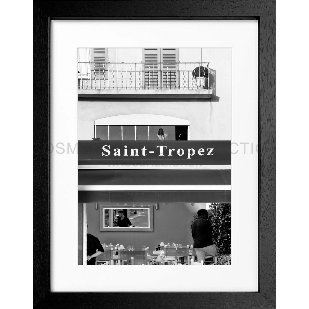 Poster Saint Tropez ST26 - Schwarz 3cm / Motiv: