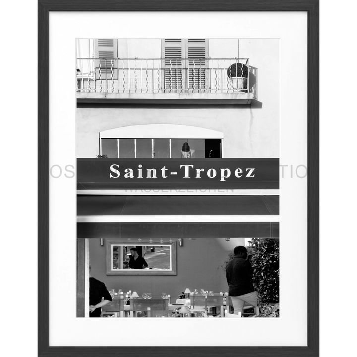 Poster Saint Tropez ST26 - Schwarz matt 1.5cm / Motiv: