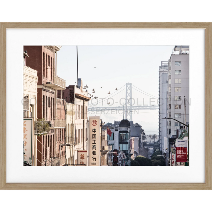 Poster San Francisco SF06 - Eiche Furnier 1.5cm / Motiv: