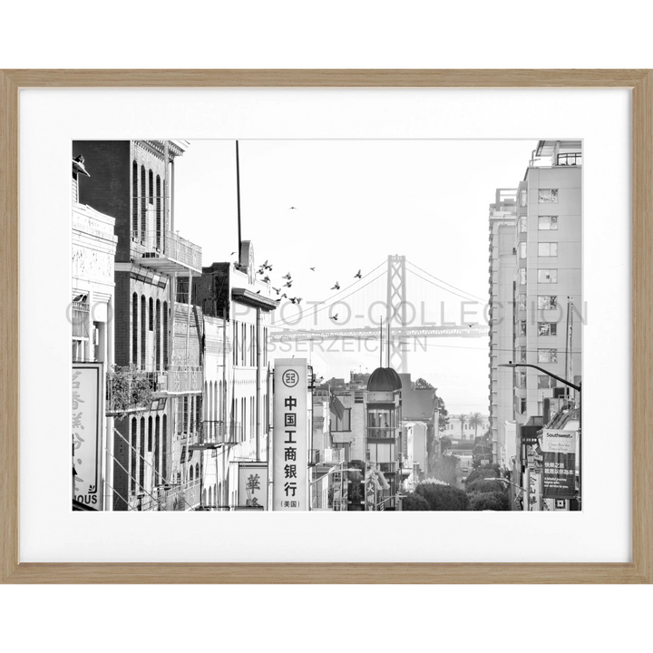 Poster San Francisco SF06 - Eiche Furnier 1.5cm / Motiv: