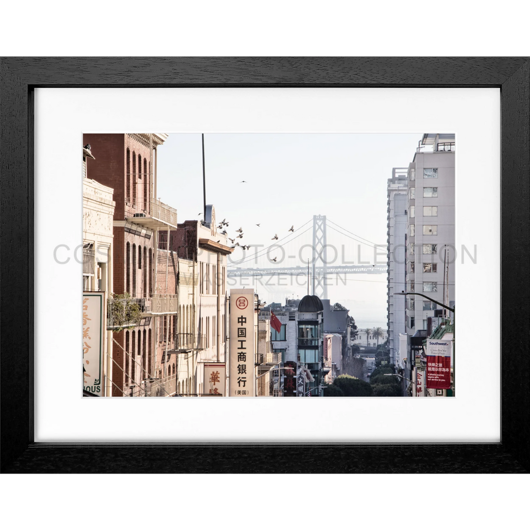 Poster San Francisco SF06 - Schwarz 3cm / Motiv: farbe / S