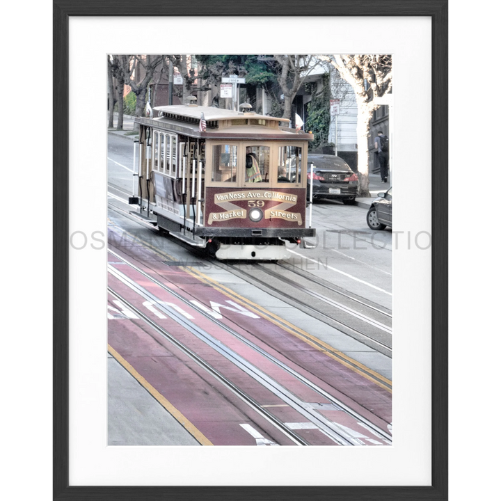 Poster San Francisco SF04 - Schwarz matt 1.5cm / Motiv: