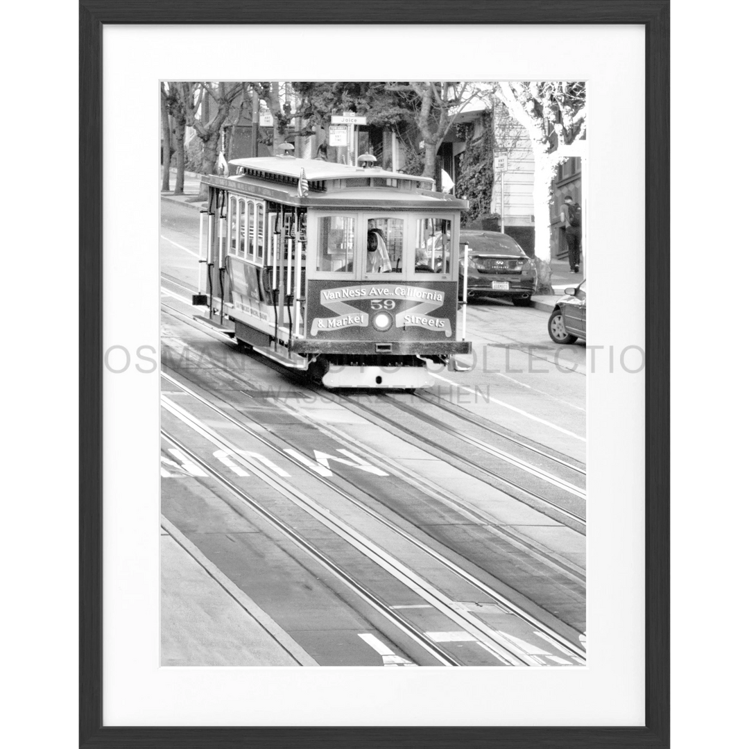 Poster San Francisco SF04 - Schwarz matt 1.5cm / Motiv: