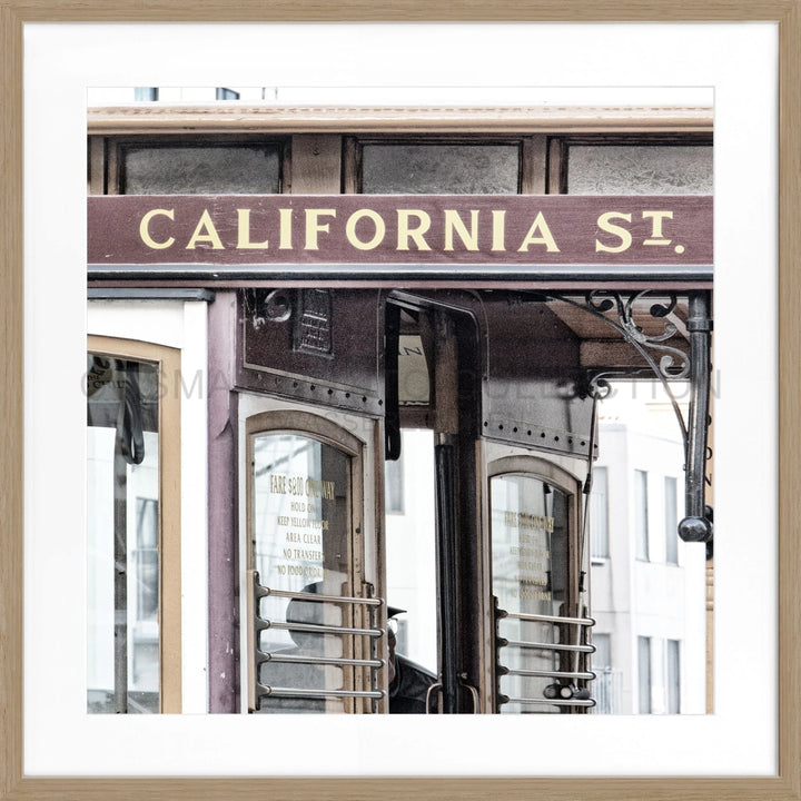 Poster San Francisco ’California Street’ SF03Q - Eiche