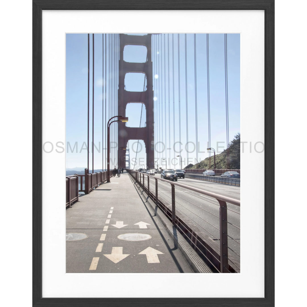 Poster San Francisco SF22 - Schwarz matt 1.5cm / Motiv: