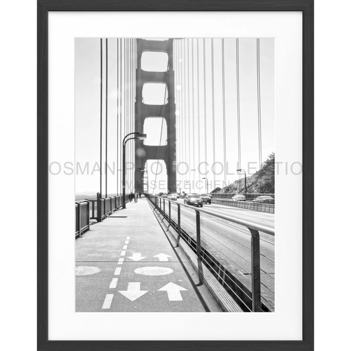 Poster San Francisco SF22 - Schwarz matt 1.5cm / Motiv: