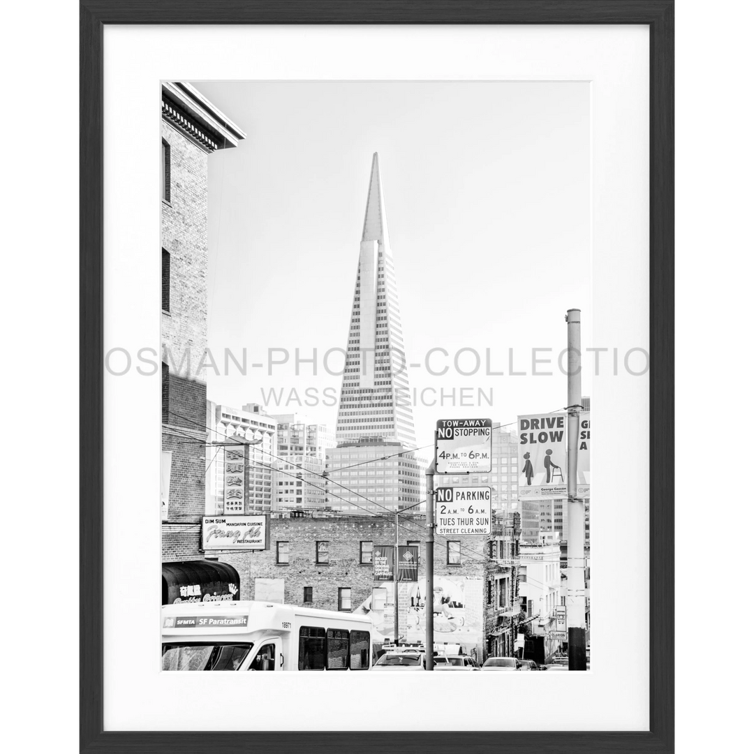 Poster San Francisco SF05 - Schwarz matt 1.5cm / Motiv: