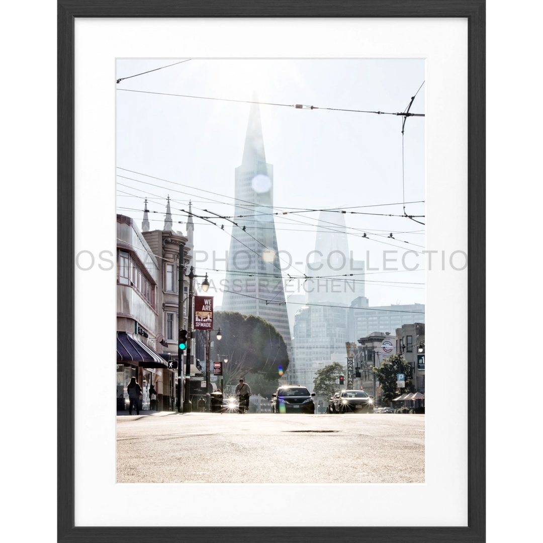 Poster San Francisco SF08 - Schwarz matt 1.5cm / Motiv: