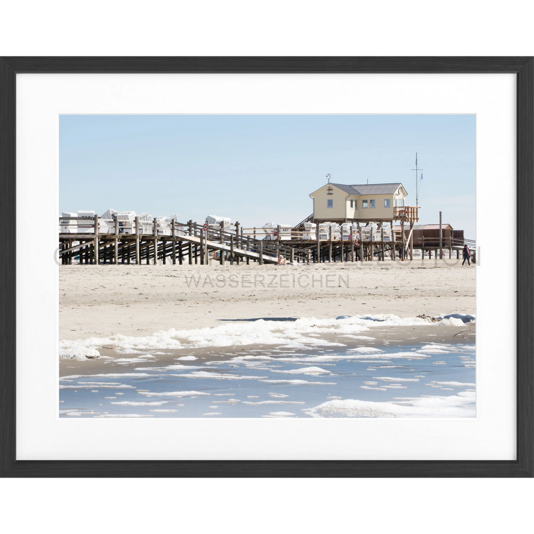 Fotografie Sankt Peter Ording ’Beach’ SPO01 - Schwarz