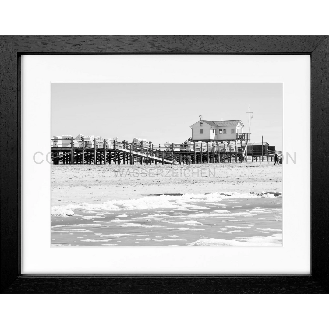 Fotografie Sankt Peter Ording ’Beach’ SPO01 - Schwarz