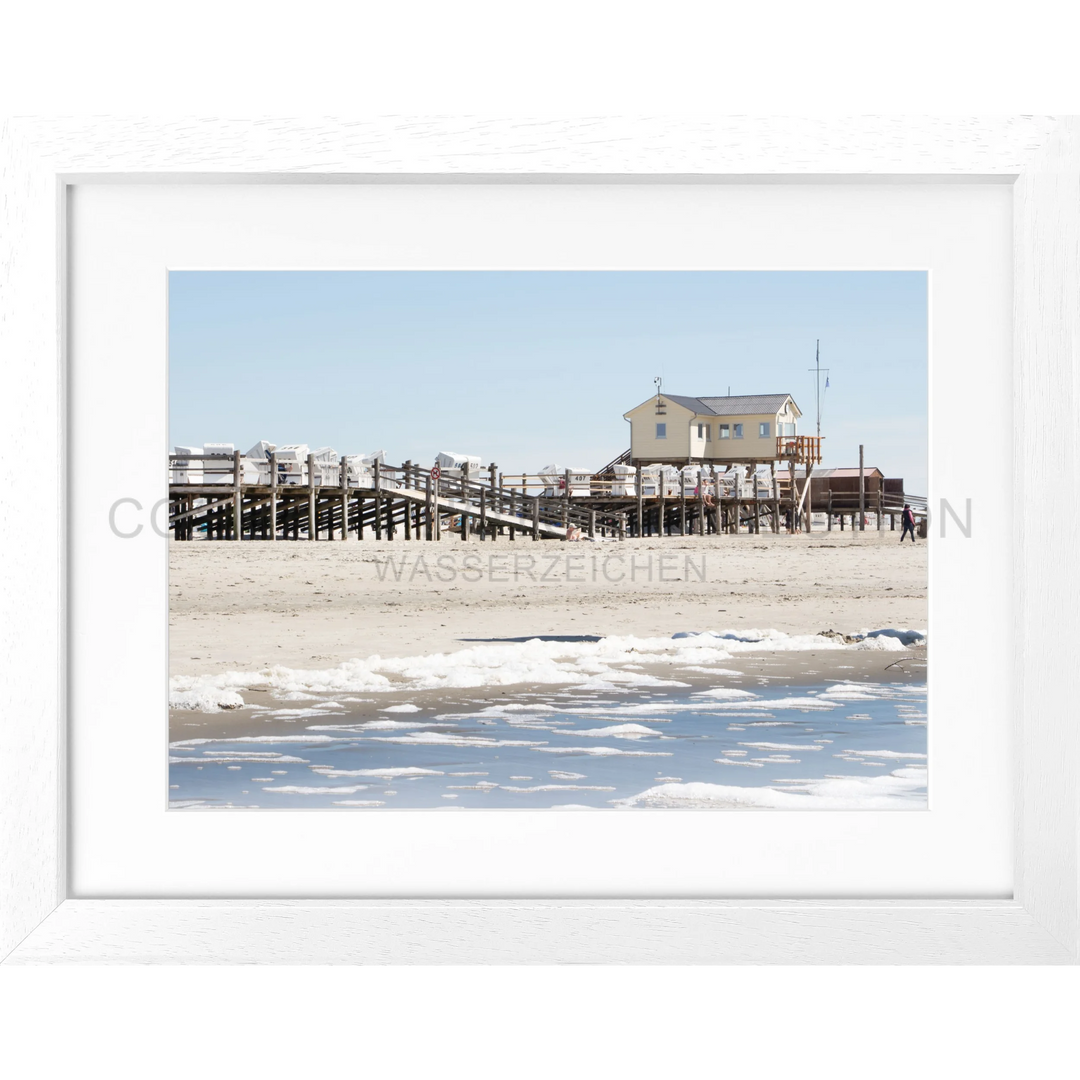 Fotografie Sankt Peter Ording ’Beach’ SPO01 - Weiss 3cm