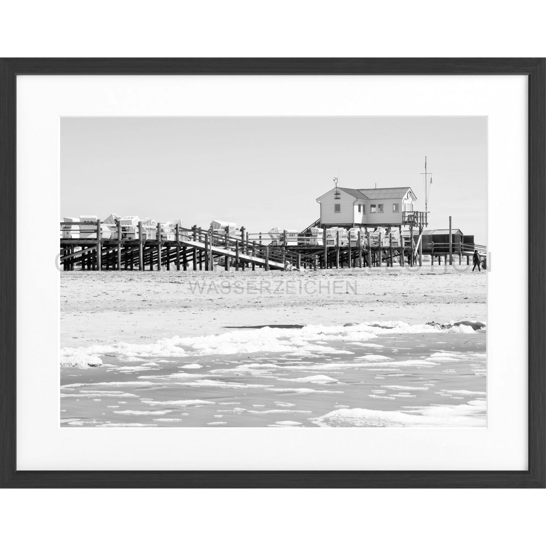 Fotografie Sankt Peter Ording ’Beach’ SPO01 - Schwarz