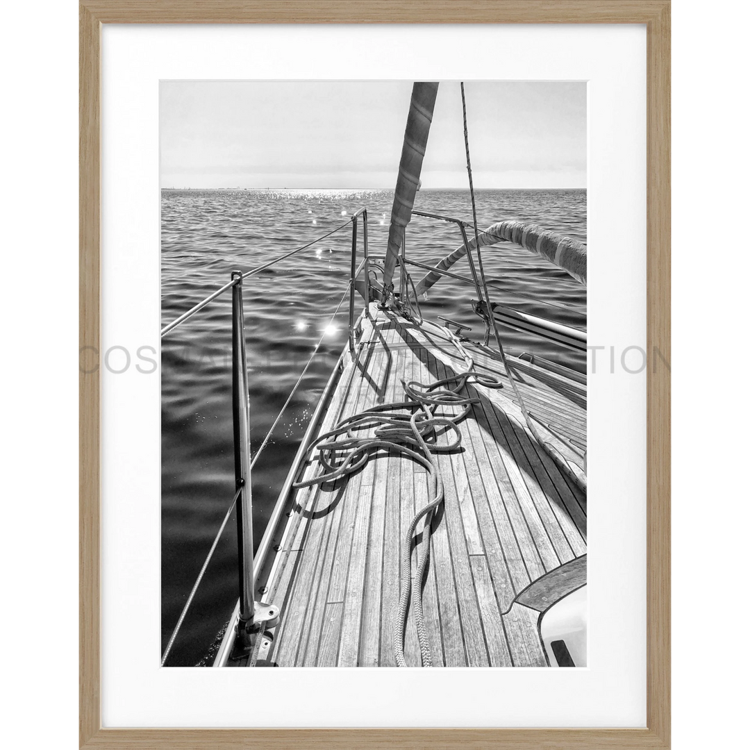 Poster Segelboot SAIL02 - Eiche Furnier 1.5cm / S (25cm x