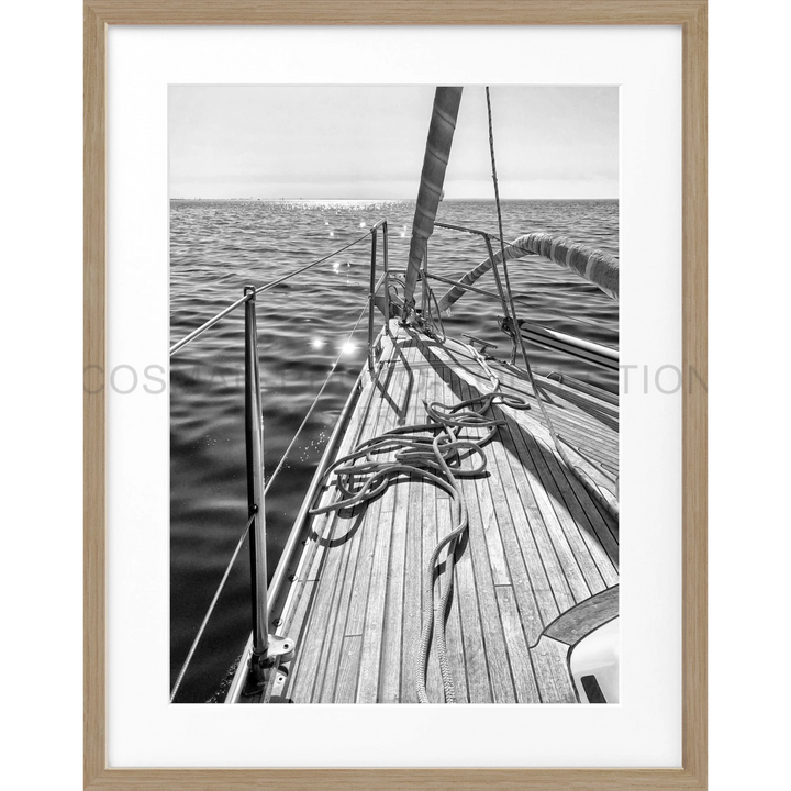 Poster Segelboot SAIL02 - Eiche Furnier 1.5cm / S (25cm x