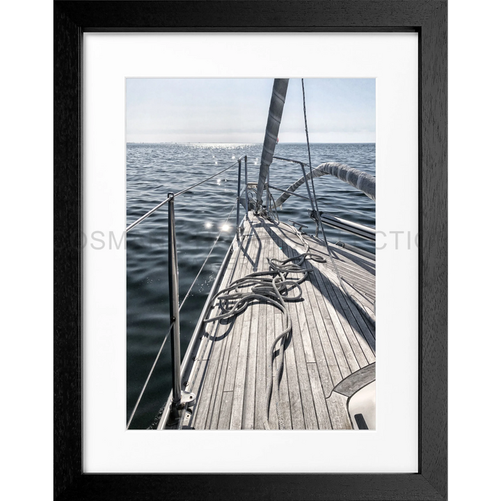 Poster Segelboot SAIL02 - Schwarz 3cm / S (25cm x 31cm)