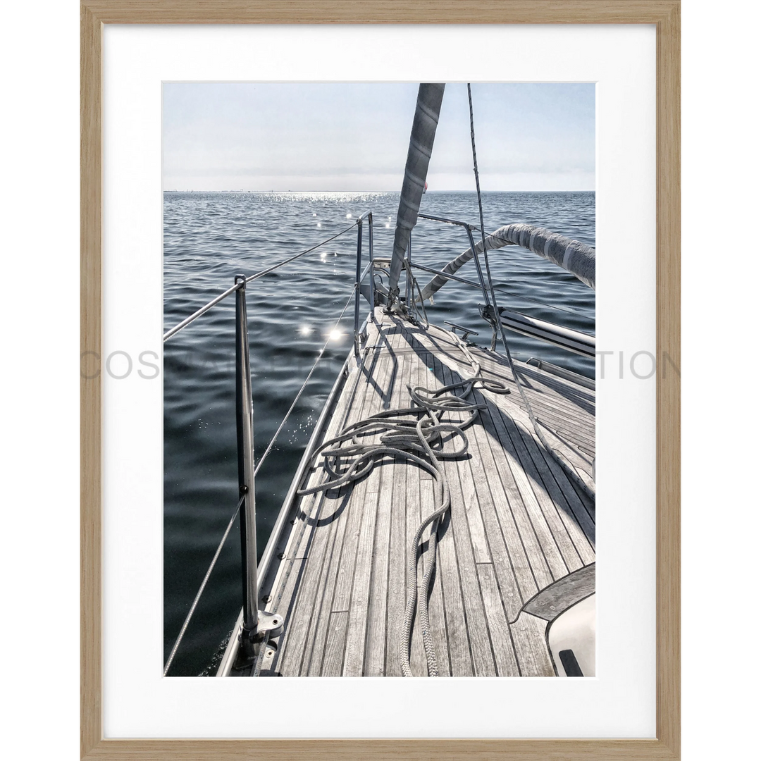 Poster Segelboot SAIL02 - Eiche Furnier 1.5cm / S (25cm x