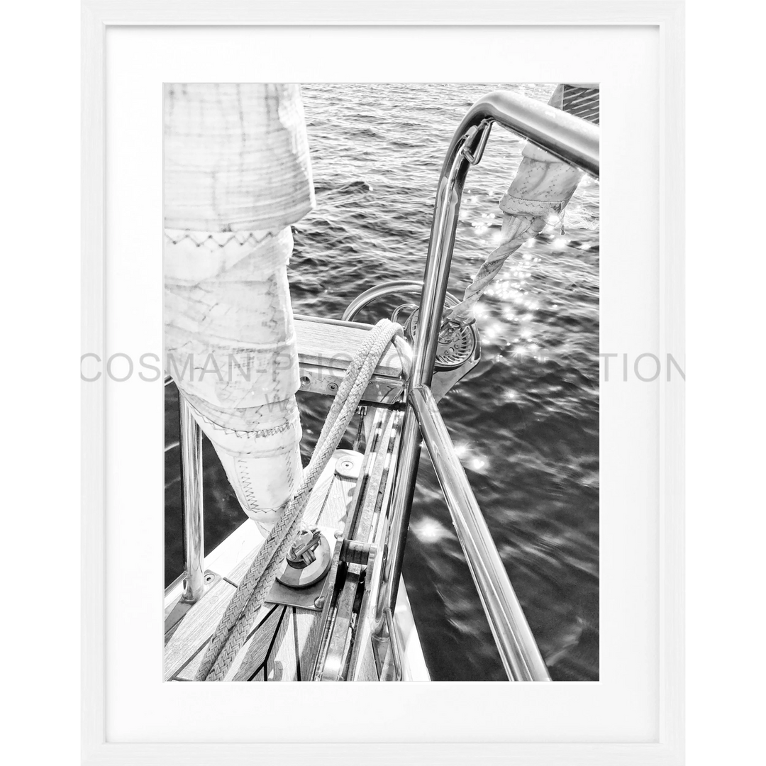 Poster Segelboot SAIL03 - Weiss 1.5cm / S (25cm x 31cm)