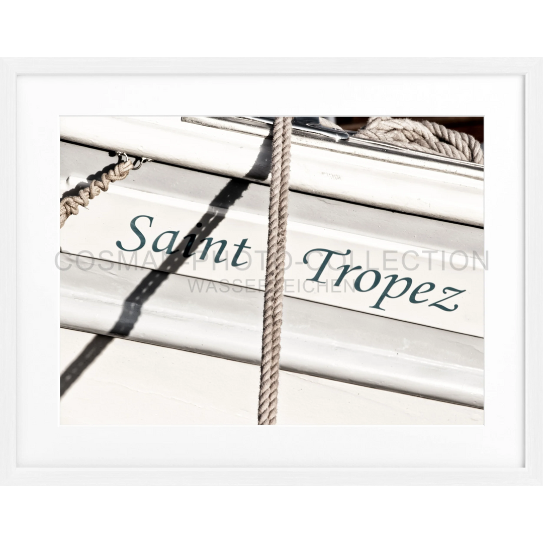 Poster Saint Tropez ST10 - Weiss 1.5cm / S (31cm x 25cm)