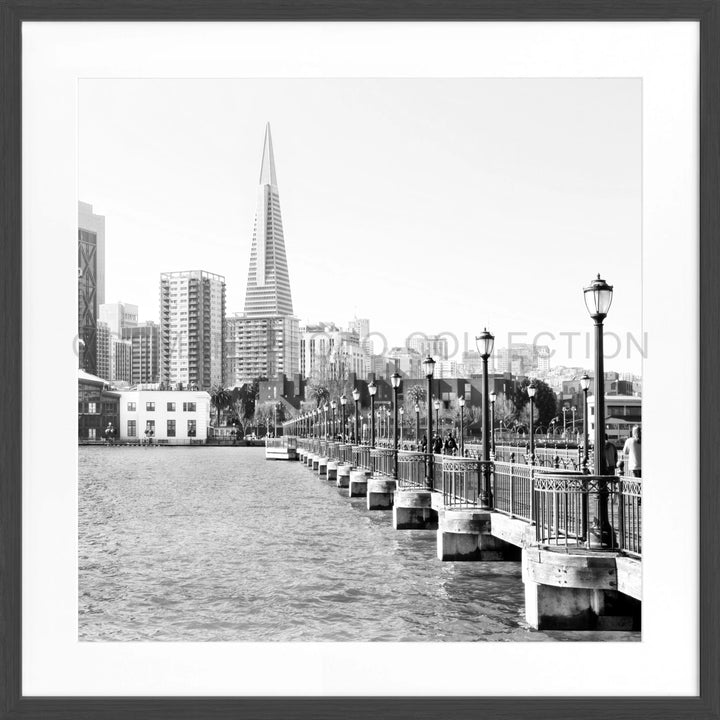 Poster ’Skyline’ San Francisco SF32Q - Schwarz matt