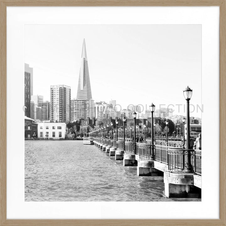 Poster ’Skyline’ San Francisco SF32Q - Eiche Furnier