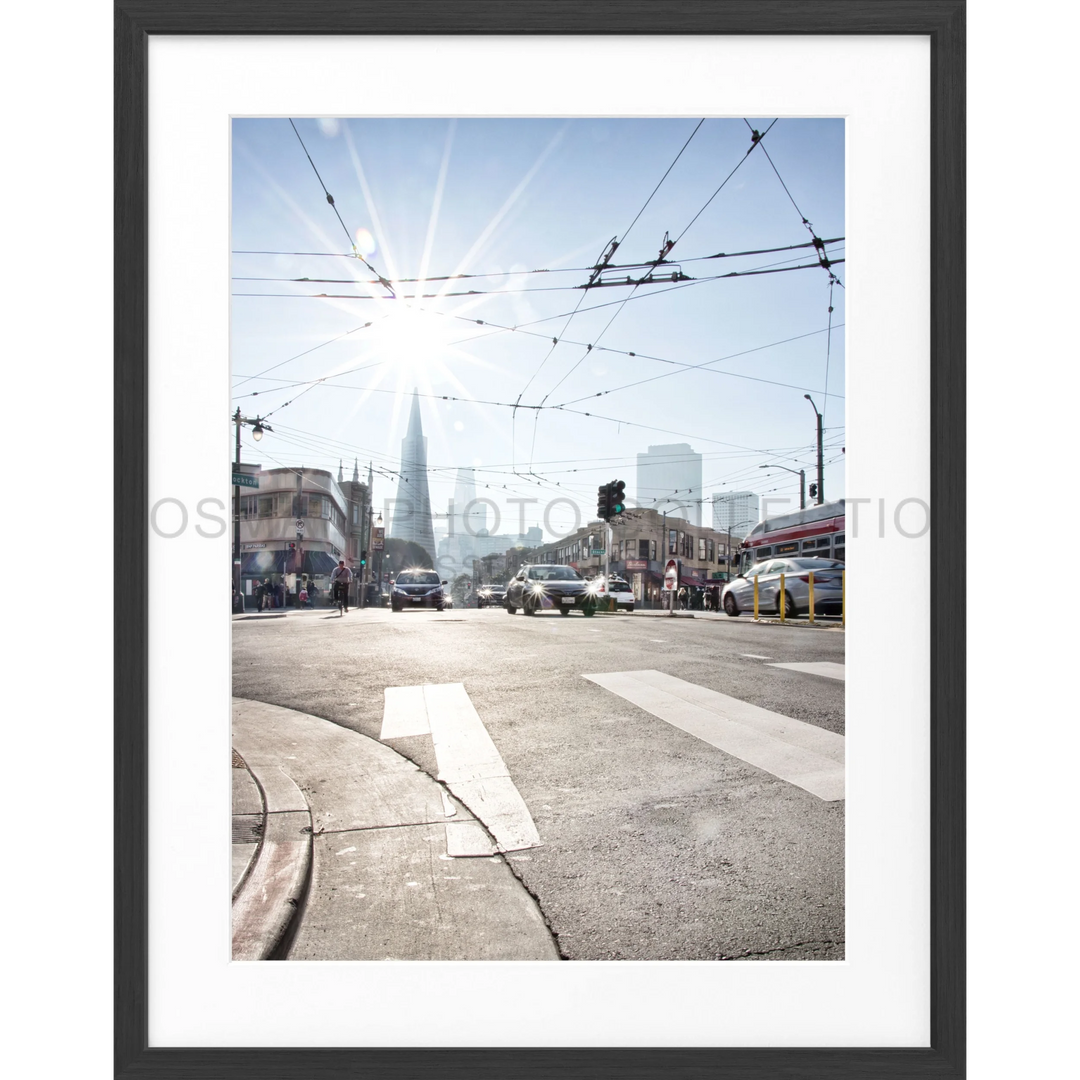 Poster San Francisco SF39 - Schwarz matt 1.5cm / Motiv: