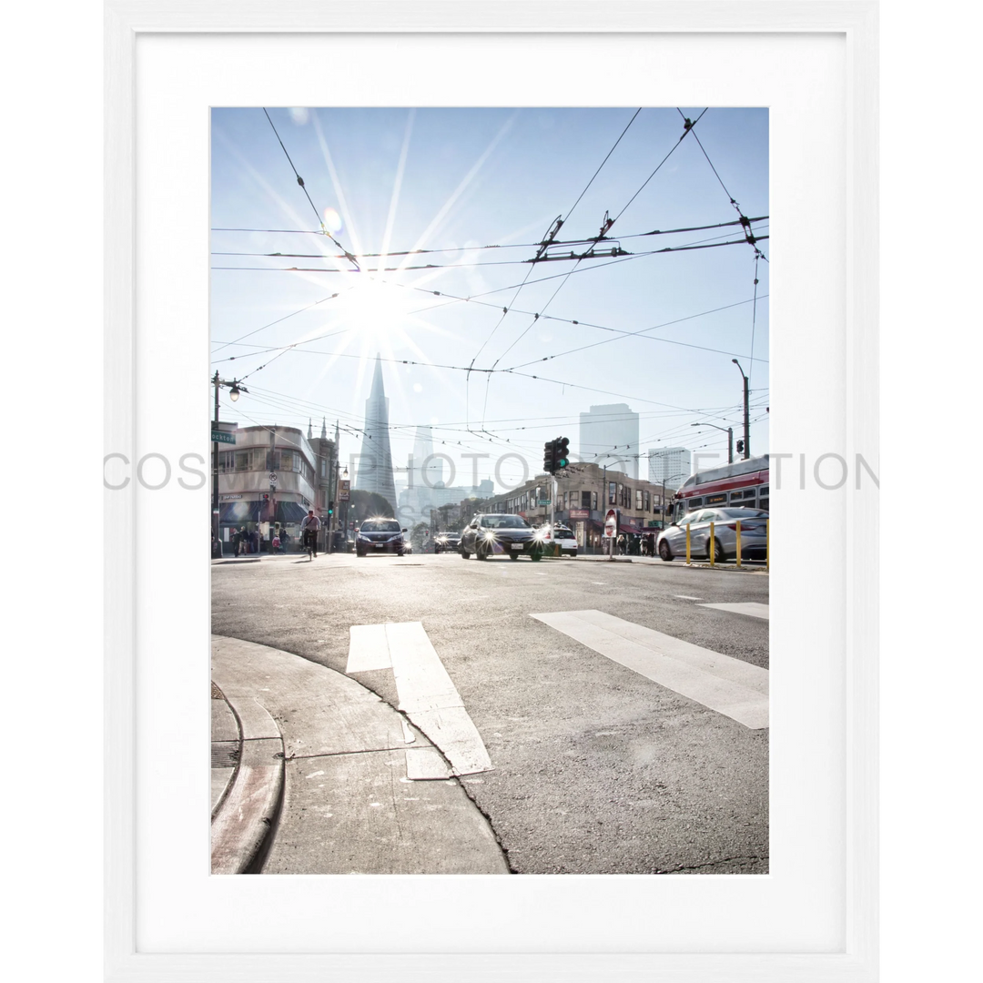 Poster San Francisco SF39 - Weiss 1.5cm / Motiv: farbe / S