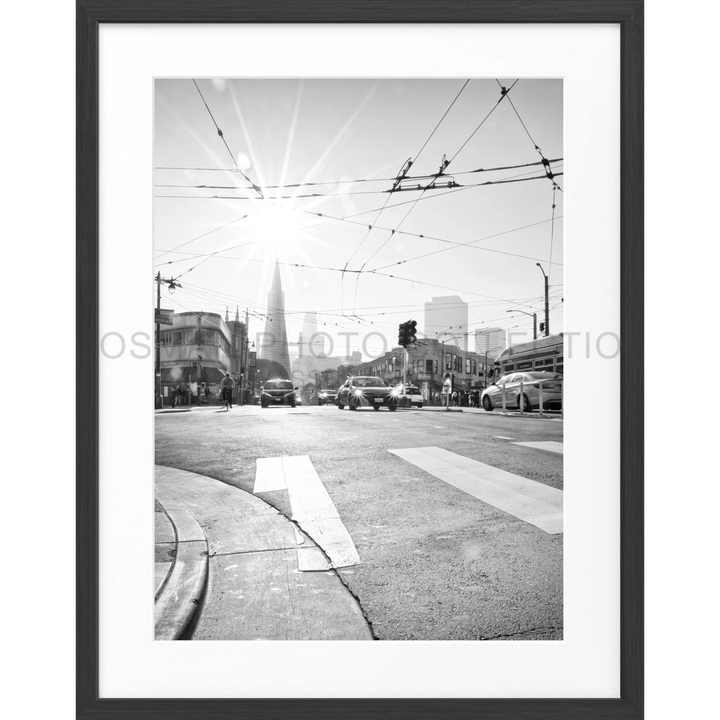 Poster San Francisco SF39 - Schwarz matt 1.5cm / Motiv: