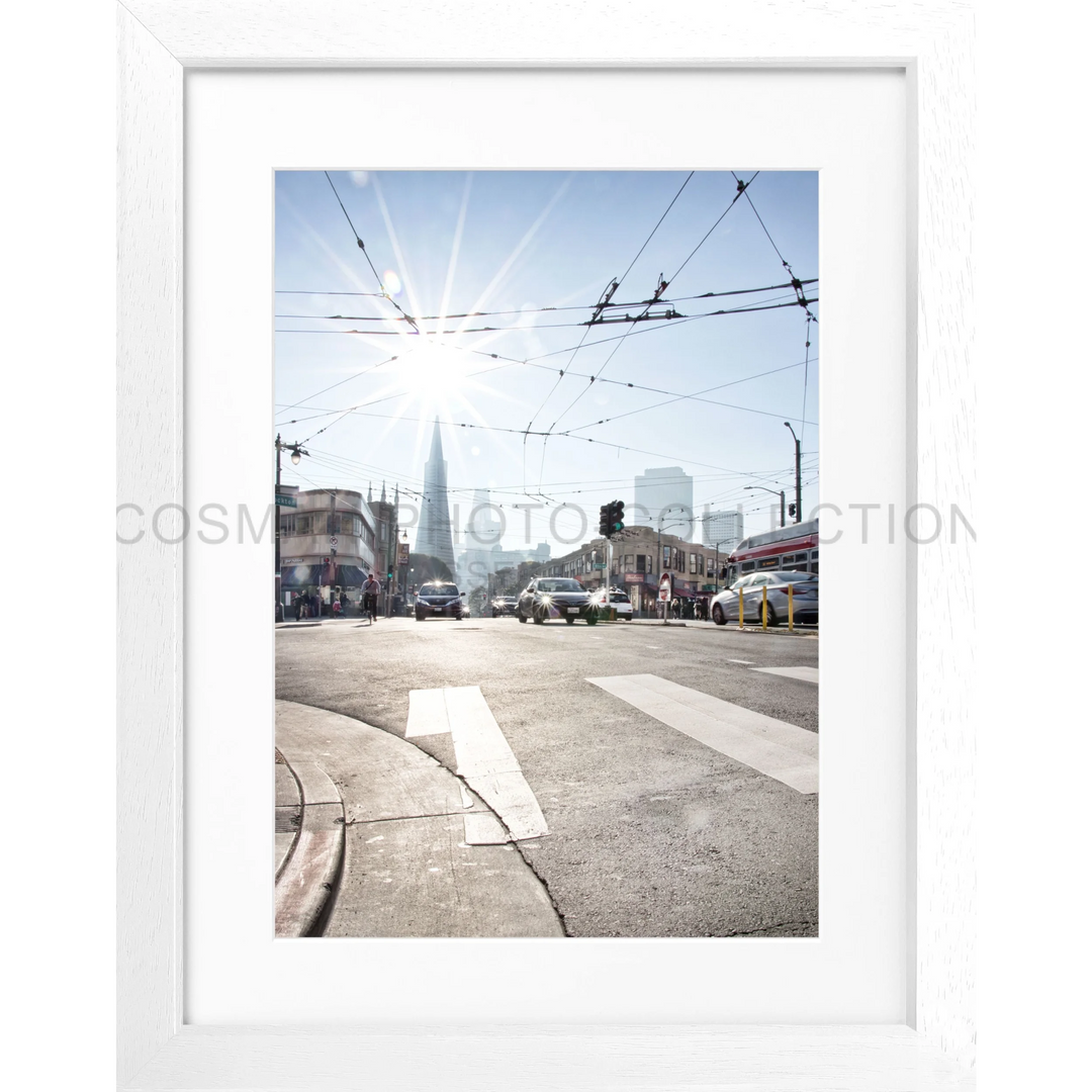 Poster San Francisco SF39 - Weiss 3cm / Motiv: farbe / S