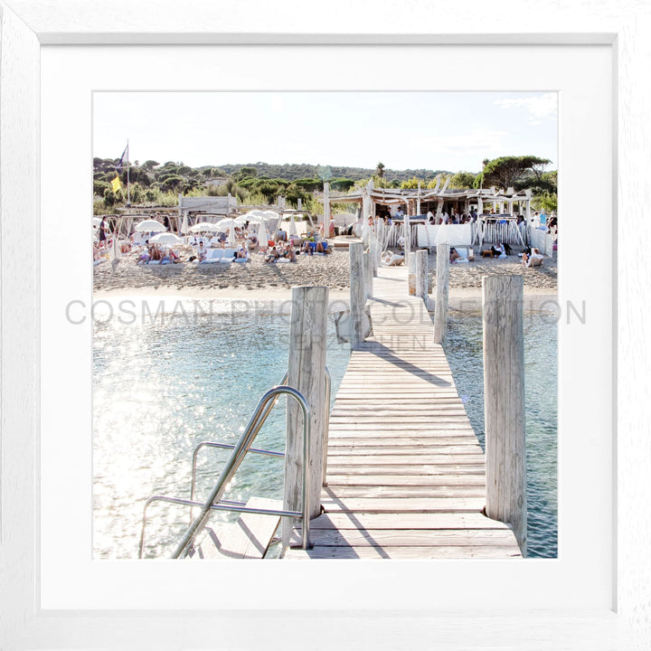 Poster ’Steg Le Club 55’ Saint Tropez ST44Q - Weiss 3cm