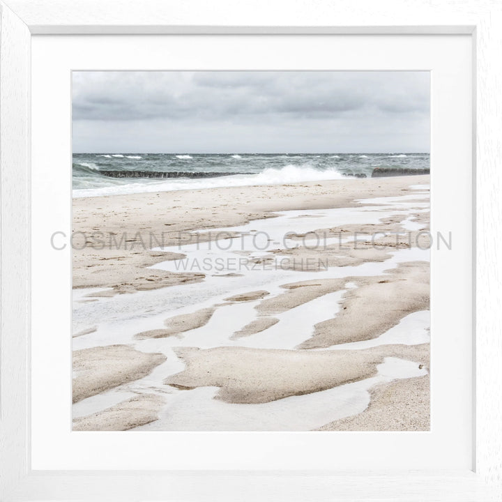 Cosman-Interior Motiv: farbe / Grösse: Quadrat 55 (55x55cm) / Rahmenfarbe: weiss matt Poster Sylt SY62Q