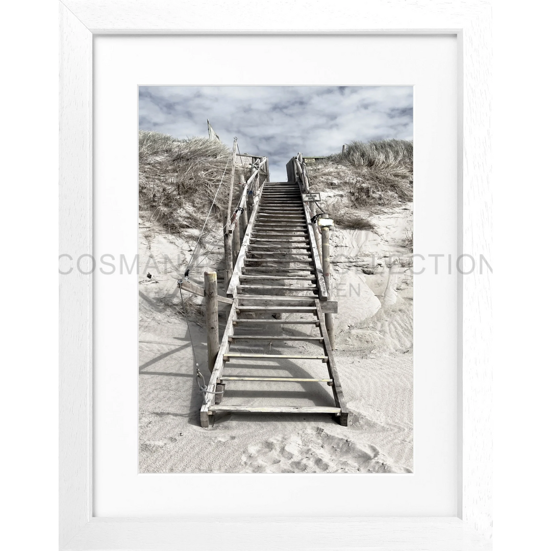 Cosman-Interior Motiv: farbe / Grösse: S (25cm x 31cm) / Rahmenfarbe: weiss matt Poster Sylt SY56