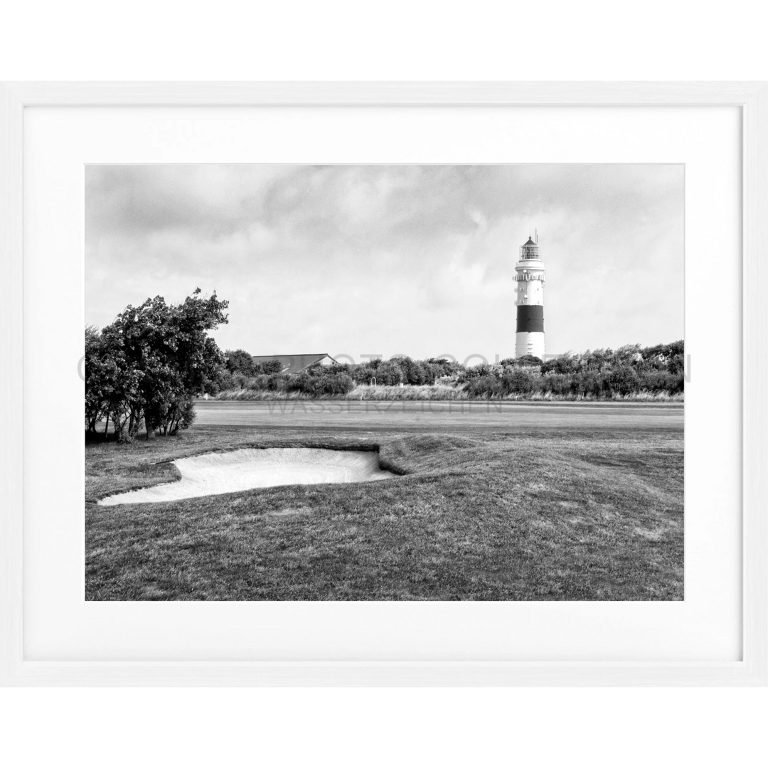 Poster Sylt Leuchtturm Kampen SY60 - Weiss 1.5cm / S (31cm