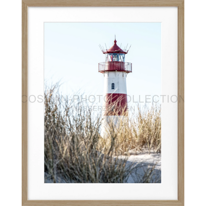 Poster Sylt Leuchtturm ’List’ SY69 - Eiche Furnier