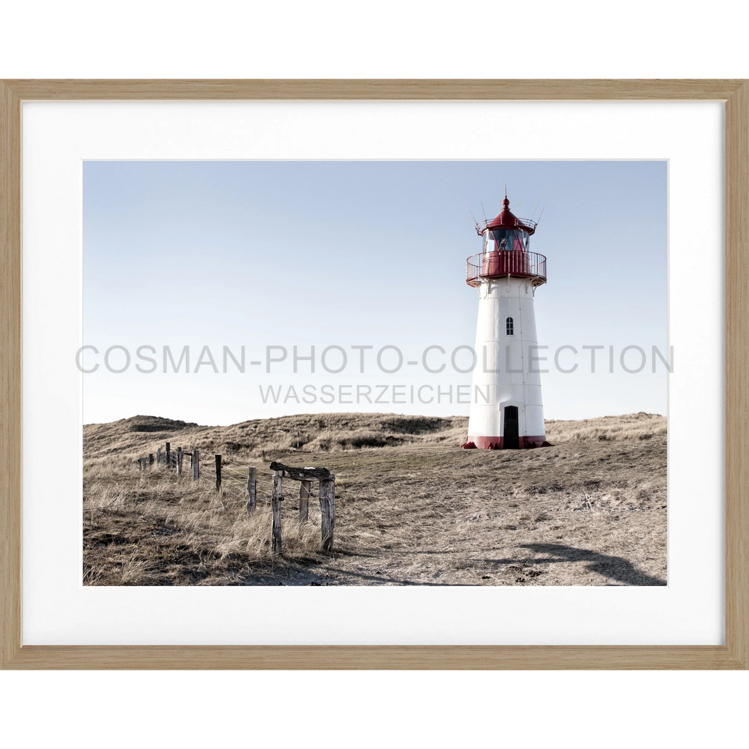 Poster Sylt ’Leuchtturm List’ SY74 - Eiche Furnier