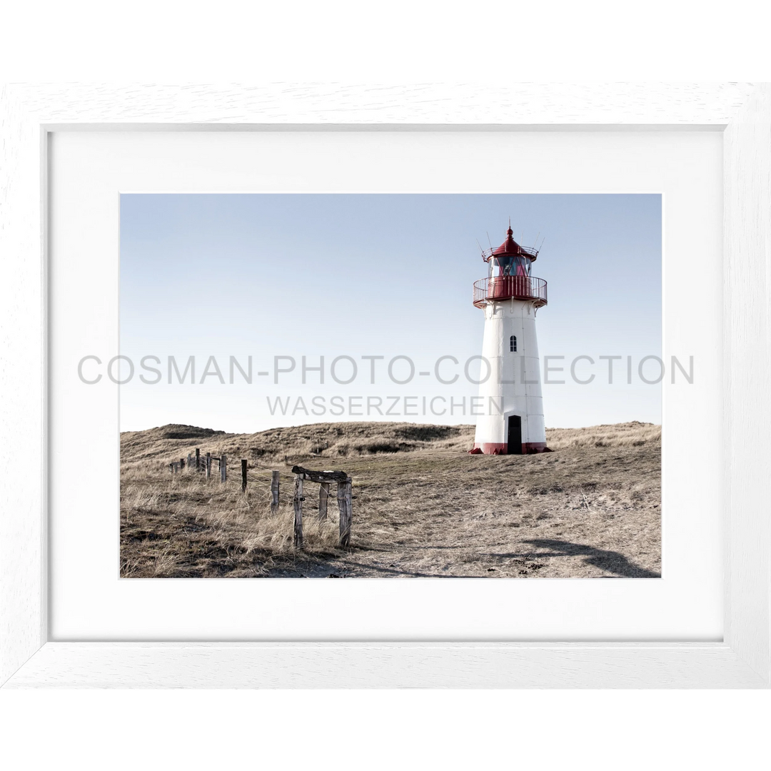 Cosman-Interior Motiv: farbe / Grösse: S (25cm x 31cm) / Rahmenfarbe: weiss matt Poster Sylt SY74