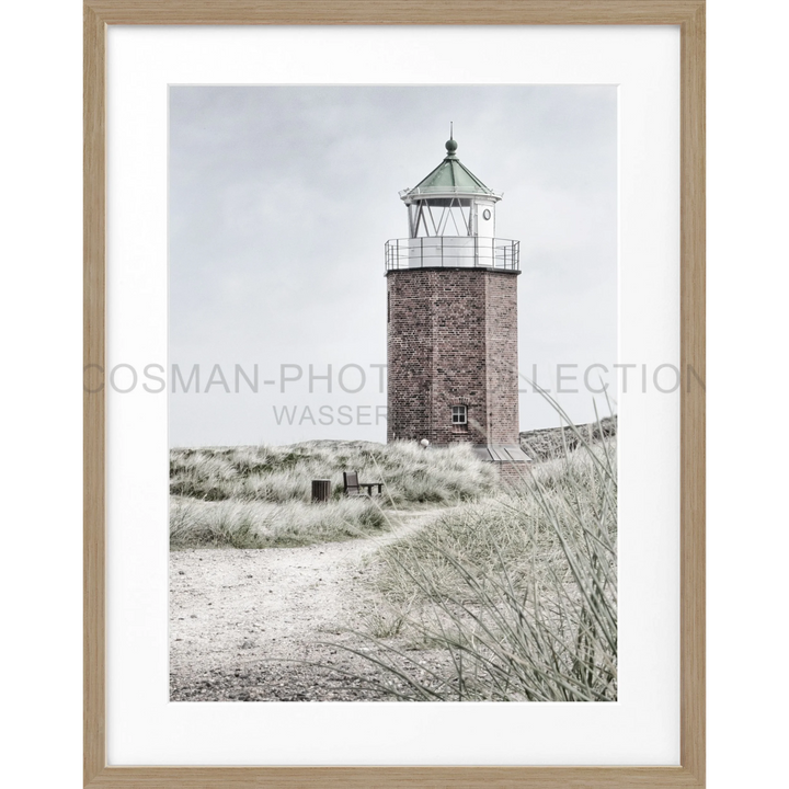 Poster Sylt Leuchtturm ’Rotes Kliff’ SY64 - Eiche