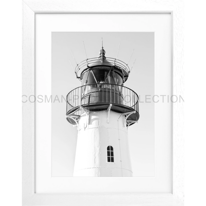 Cosman-Interior Motiv: schwarz/weiss / Grösse: S (25cm x 31cm) / Rahmenfarbe: weiss matt Poster Sylt SY76