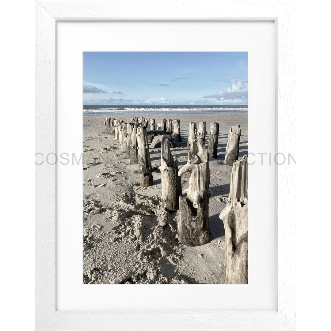 Cosman-Interior Motiv: farbe / Grösse: S (25cm x 31cm) / Rahmenfarbe: weiss matt Poster Sylt SY77