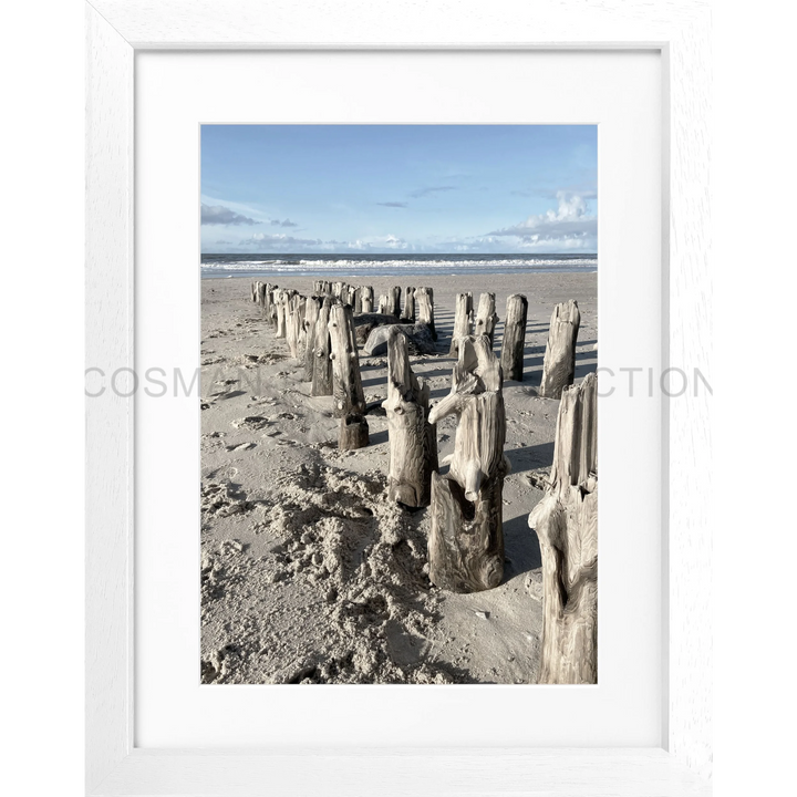 Cosman-Interior Motiv: farbe / Grösse: S (25cm x 31cm) / Rahmenfarbe: weiss matt Poster Sylt SY77