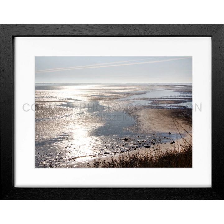 Poster Sylt ’Wattenmeer’ SY81 - Schwarz 3cm / Motiv: