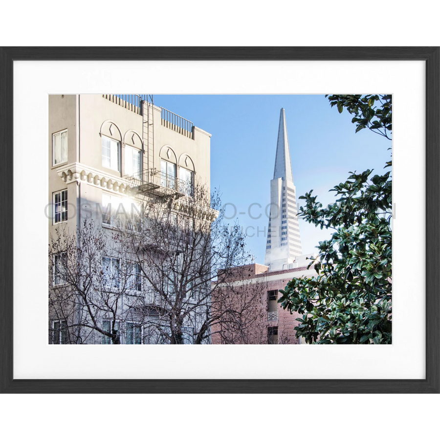 Poster San Francisco SF01 - Schwarz matt 1.5cm / Motiv: