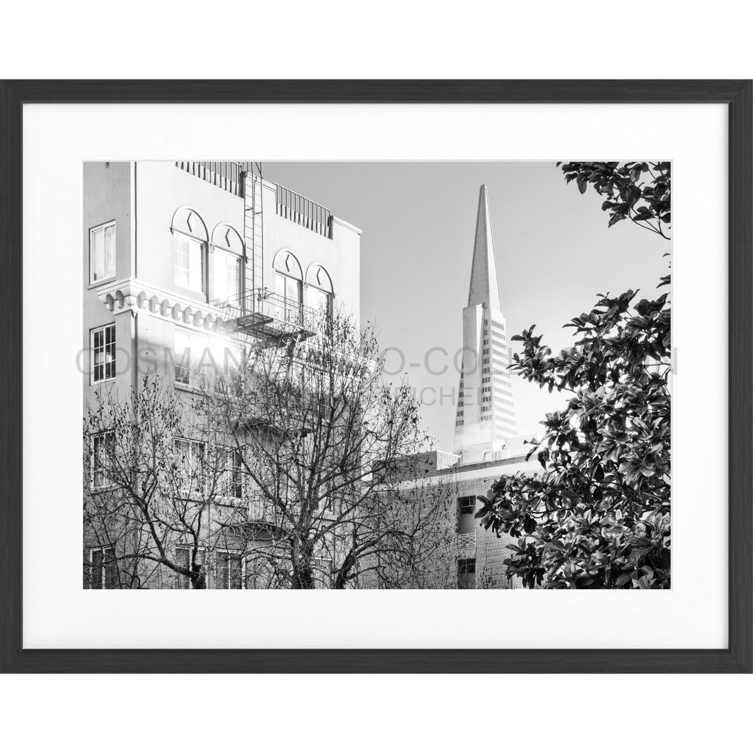 Poster San Francisco SF01 - Schwarz matt 1.5cm / Motiv: