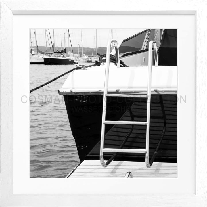 Poster ’Yacht’ Saint Tropez ST30Q - Weiss 3cm / Motiv: