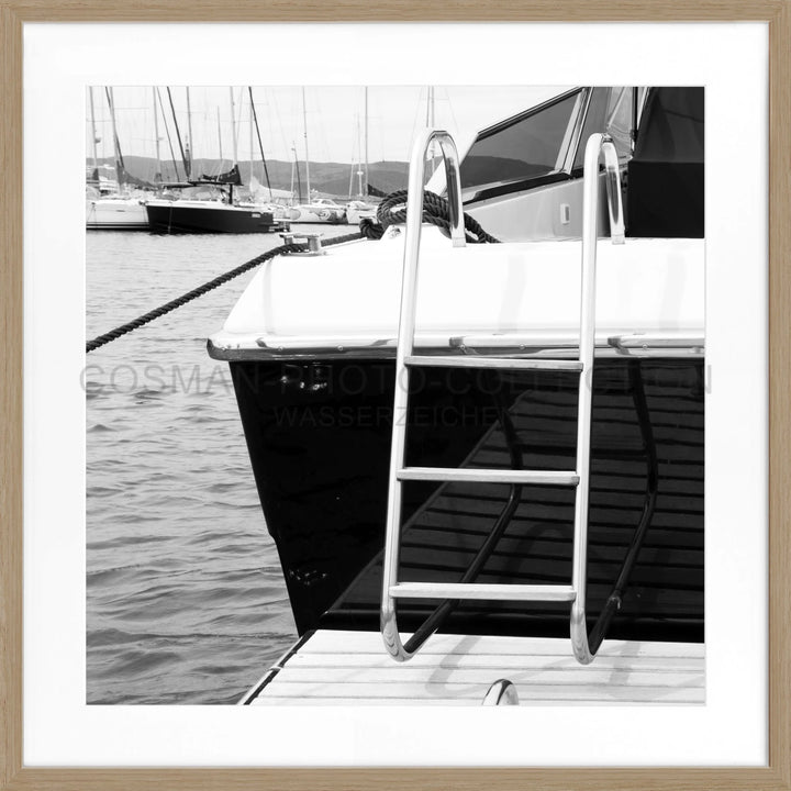 Poster ’Yacht’ Saint Tropez ST30Q - Eiche Furnier 1.5cm