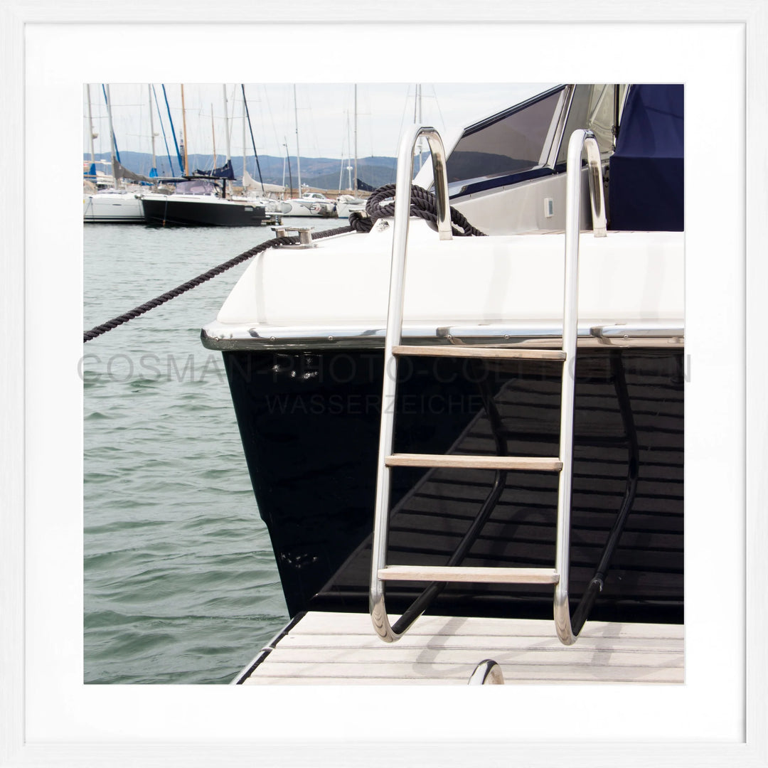 Poster ’Yacht’ Saint Tropez ST30Q - Weiss 1.5cm