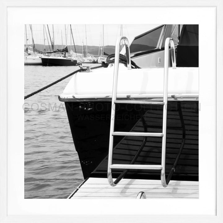 Poster ’Yacht’ Saint Tropez ST30Q - Weiss 1.5cm